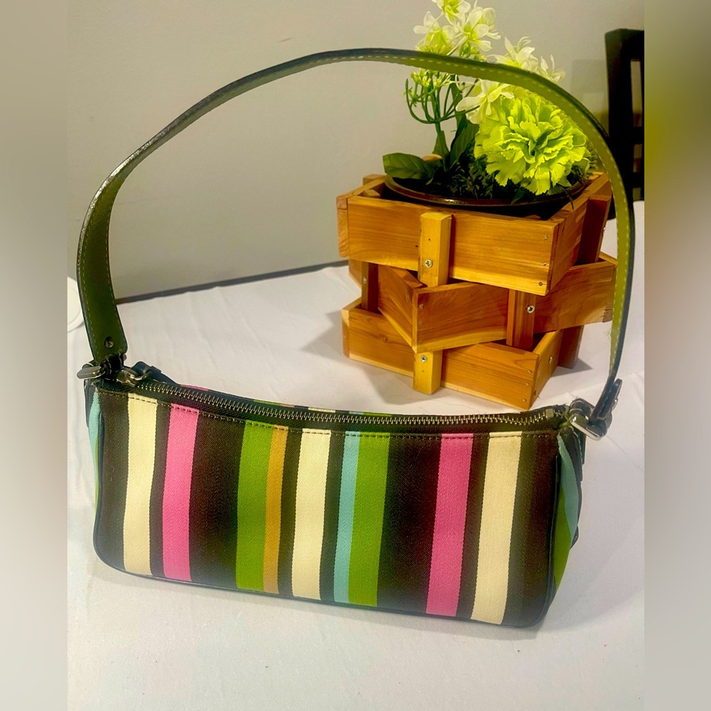 Kate Spade Multi Color Stripe Hobo Purse